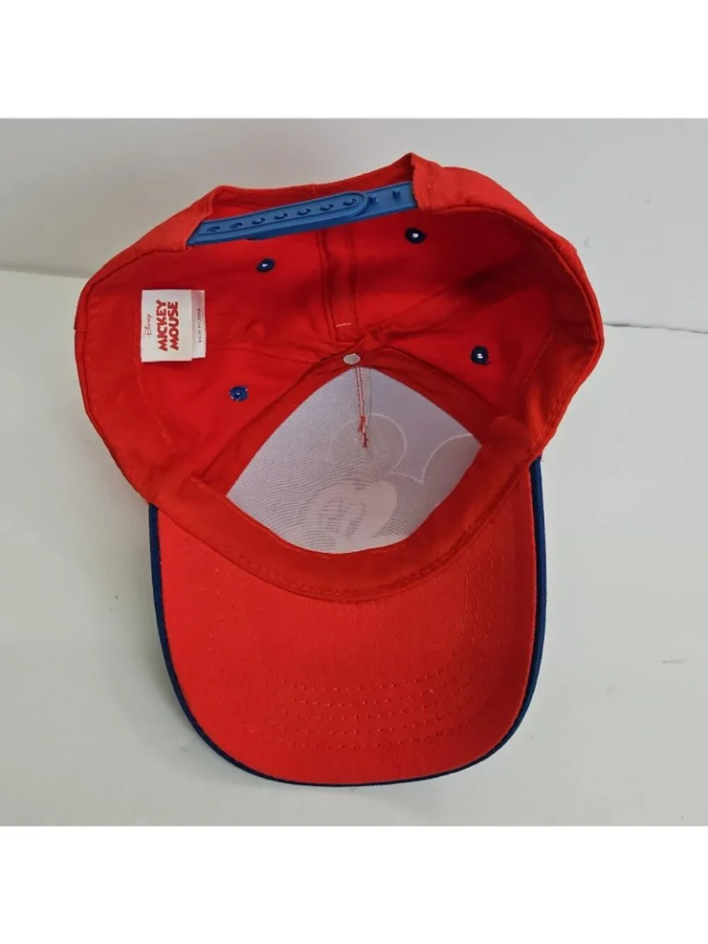 Disney Mickey Mouse Kids Baseball Cap MVP 28 Red Blue Cotton OSFM Youth Boys